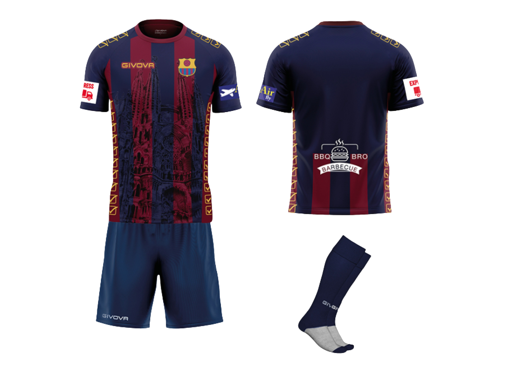 Sublimovaný fotbalový set JOsport – dres a trenýrky na zakázku